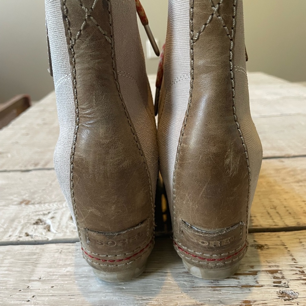 Sorel 1964 Premium Canvas Wedge FOSSIL-SANGUINE SOREL's iconic 1964 Premium boot - Picture 5 of 10